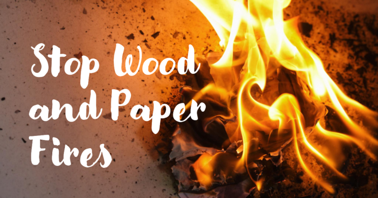 Choosing the Right Fire Extinguisher for Wood and Paper Fires